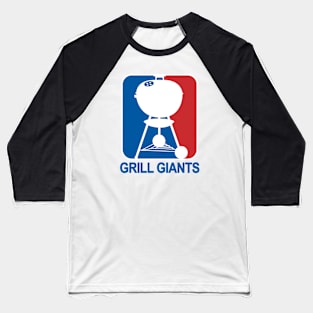 80's logo Blue text Baseball T-Shirt